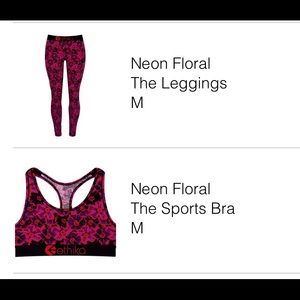 Pink floral Ethika pants and leggings